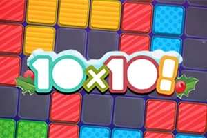 Renkli karelerin üzerinde 10x10!