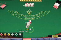 Enjoy this stylish blackjack card game with 3D graphics