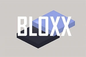 BLOXX yazısı, üst üste duran iki blok grafikle birlikte minimalist bir tasarımda sunulmuş