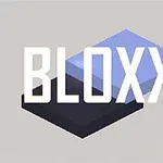 BLOXX yazısı, üst üste duran iki blok grafikle birlikte minimalist bir tasarımda sunulmuş