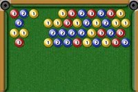 Bilardo toplarıyla balon patlatma oyunu