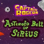 Uzay gemisinin, Captain Rogers: Asteroid Belt of Sirius yazısının ve etrafında asteroitlerin bulunduğu bir uzay sahnesi
