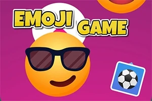 Güneş gözlüğü takmış gülen emoji ve yanında bir futbol topu simgesi bulunan pembe arka plan