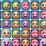 Farklı renklerde ve ifadelerde sevimli yüz emojilerinin sıralandığı bir ızgara