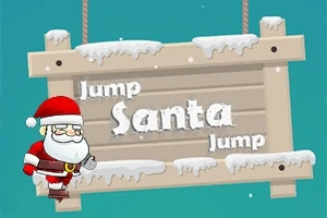 Karlarla kaplı ahşap bir tabelanın önünde zıplayan Noel Baba figürü
