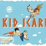 Kanatlı bir çocuk ve kuşlar, bulutlar arasında iki sütunun yanında süzülüyor; kırmızı bir balon ve anahtar da görülüyor
