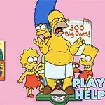 Simpson ailesi üyeleri, kilolu Homerın tartıda durduğu ve Margeın 300 Big Ones!