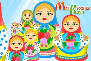Renkli geleneksel Rus matruşka bebeklerinin çizimi
