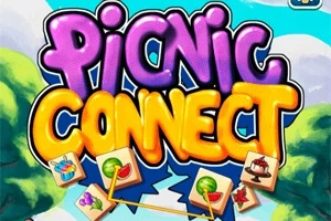 Renkli ve büyük harflerle yazılmış Picnic Connect metni ile arka planda bulutlar ve yapboz parçaları görünen bir tasarım