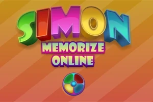 Renkli harflerle Simon Memorize Online yazısı ve altında dört renkli bölmeden oluşan dairesel simge